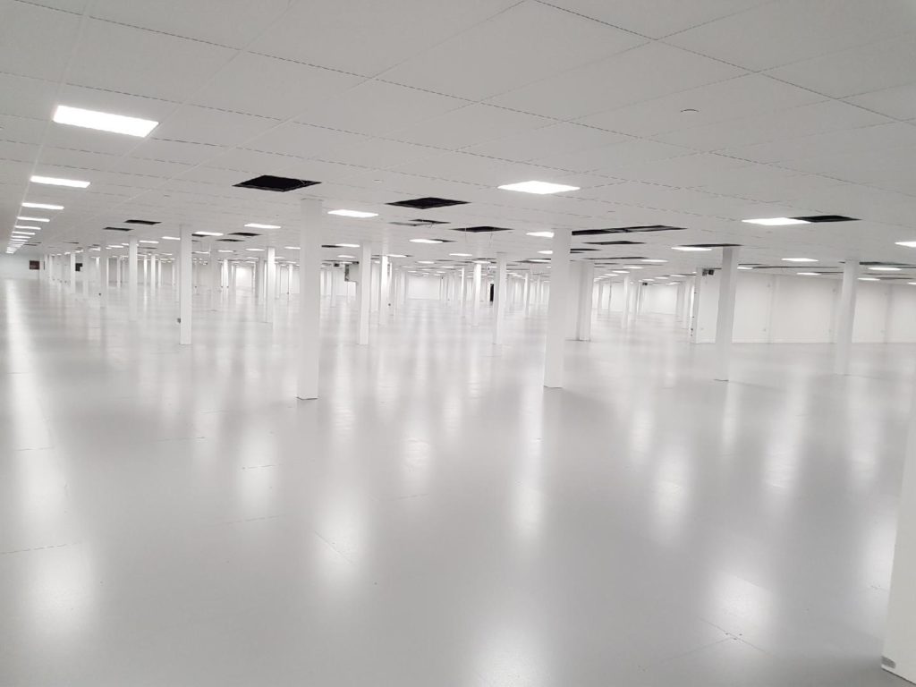 Resin flooring London Warehouse Monarch