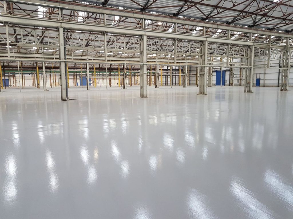 Manufacturing flooring - epoxy resin - Monarch Flooring contractors