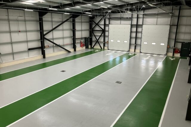monarch resin flooring automotive storage warehouse