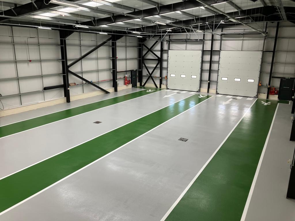 monarch resin flooring automotive storage warehouse